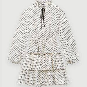 Maje Rinala Bow Print Dress